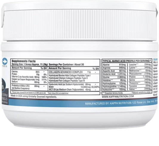 Colágeno en Polvo Complejo Avanzado 9 en 1 con 6 Billones de Probióticos