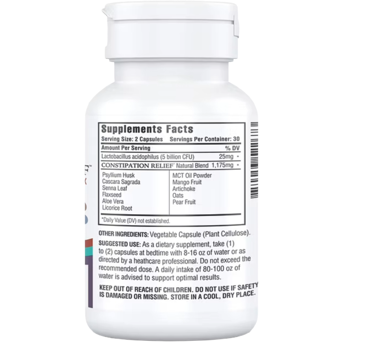 Constipation Relief Complejo Avanzado 12 en 1 (60 Cápsulas)