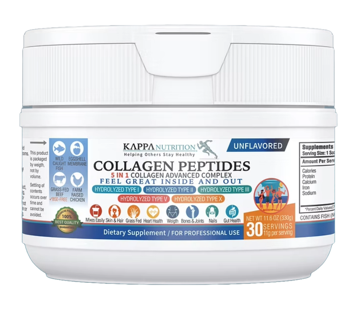 Colágeno en Polvo Complejo Avanzado 5 en 1