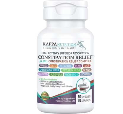 Constipation Relief Complejo Avanzado 12 en 1 (60 Cápsulas)