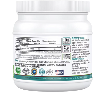 Creatina Monohidratada 100% Pura