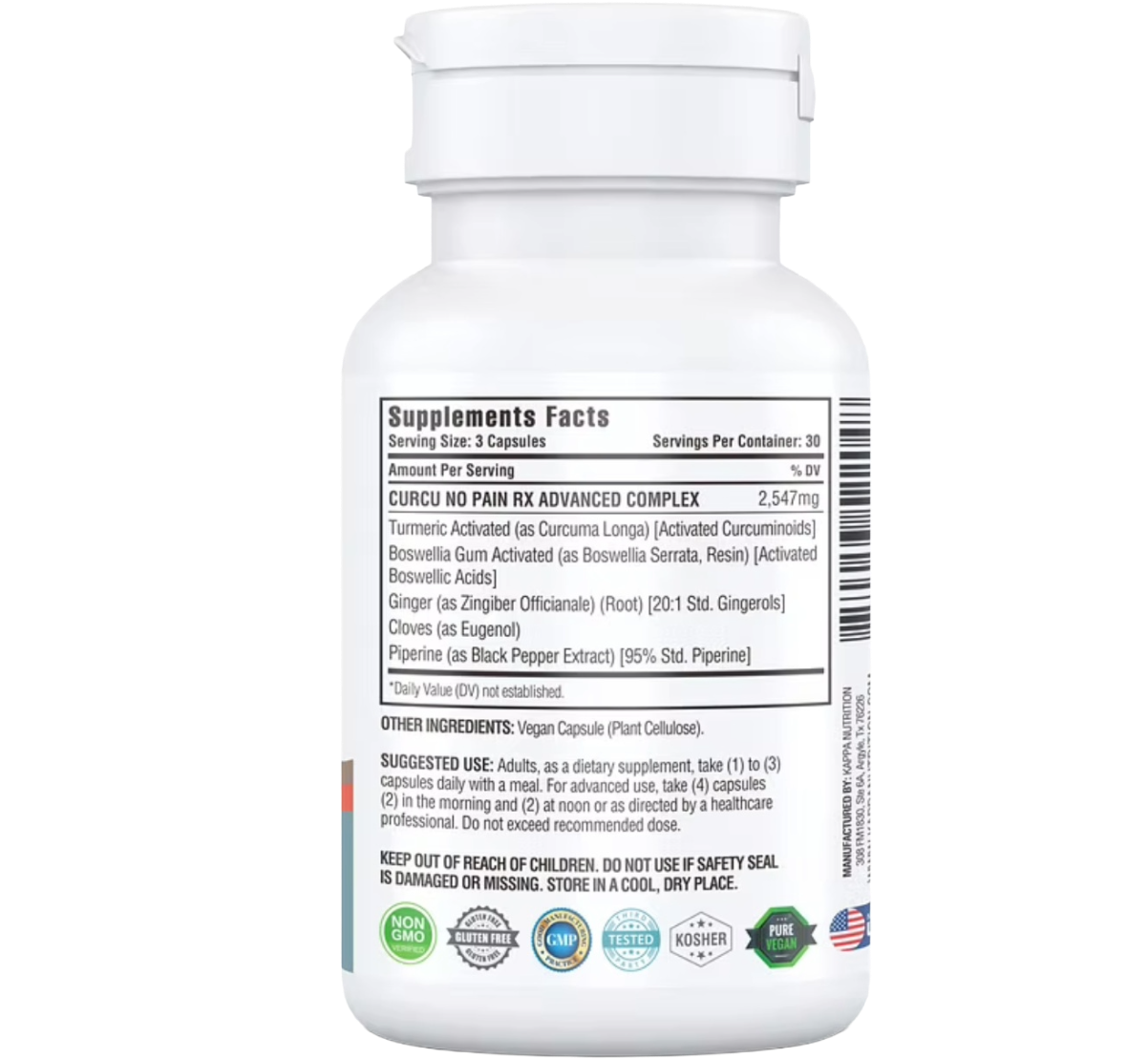 Curcuma y Jengibre Complejo Avanzado  5 en 1 (90 Cápsulas)