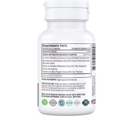 Curcuma y Jengibre Complejo Avanzado  5 en 1 (90 Cápsulas)