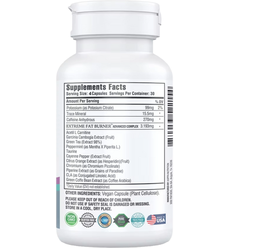 Extrem Fat Burner Complejo Avanzado 14 en 1   (120 Cápsulas)