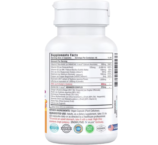 Immune N Plus Complejo Avanzado 15 en 1 (90 Cápsulas)