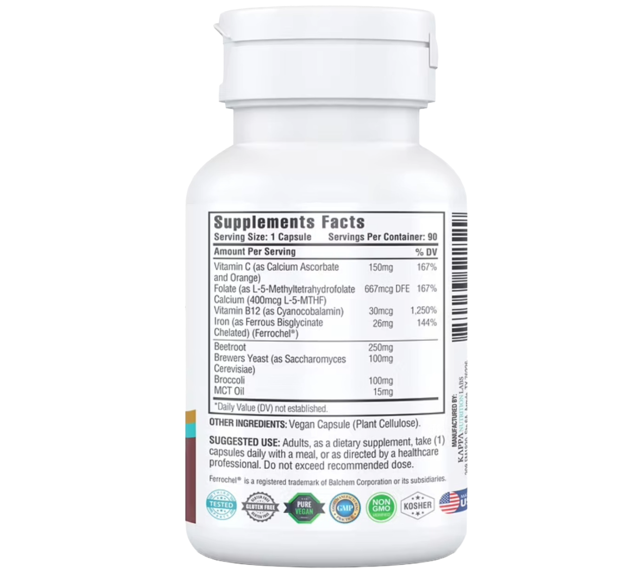 Iron Blood Maker Complejo Avanzado  9 en 1  (90 Cápsulas)