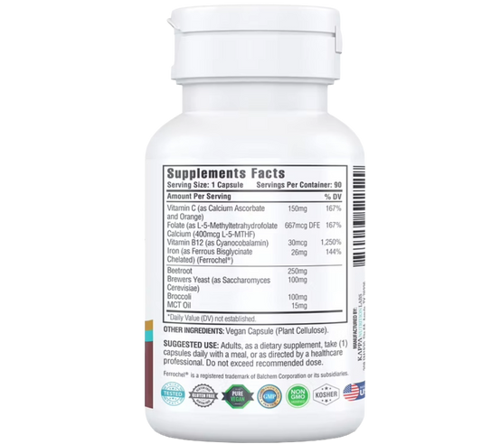 Iron Blood Maker Complejo Avanzado  9 en 1  (90 Cápsulas)