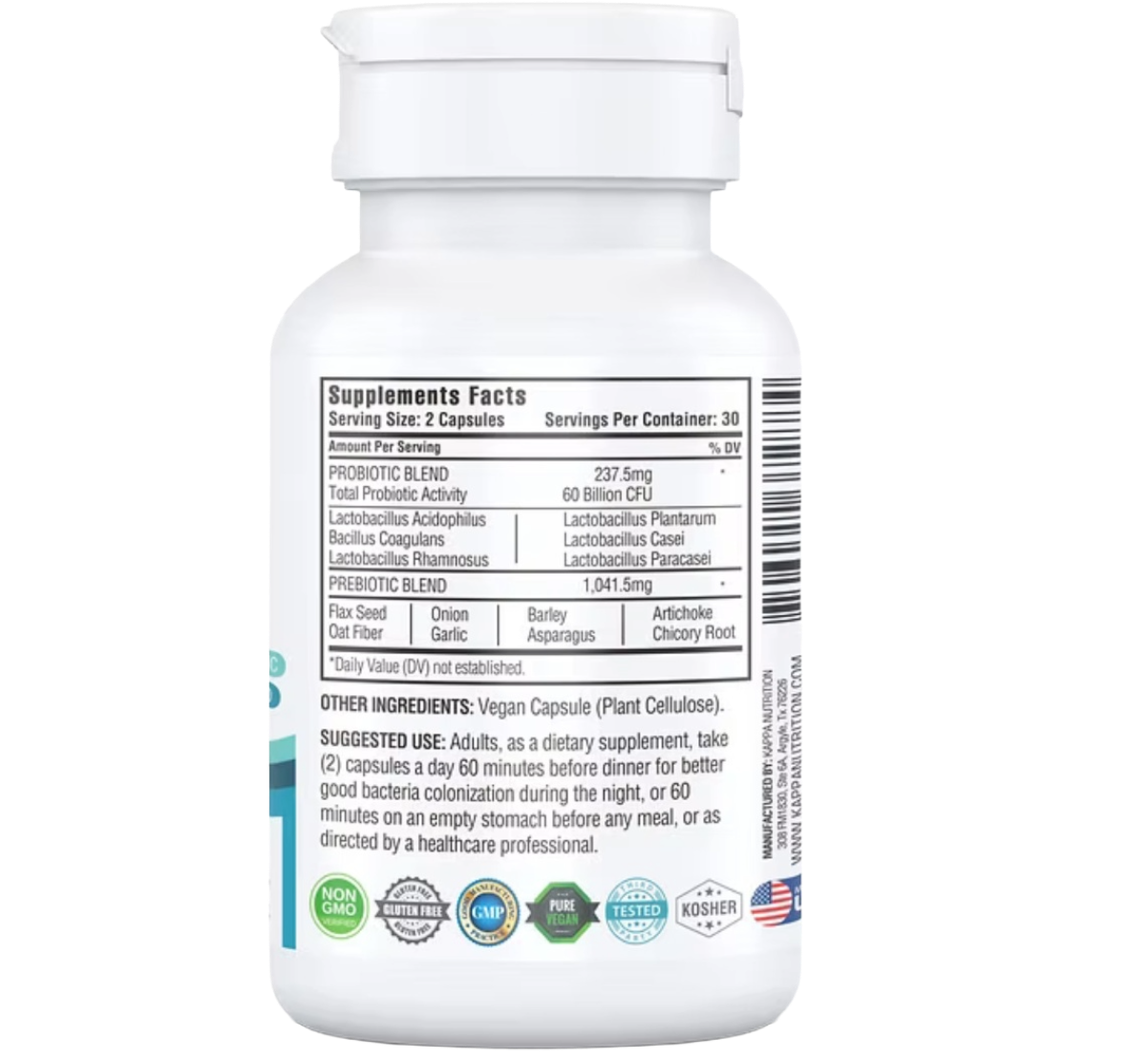 Probióticos Complejo Avanzado 14 en 1 con 60 Billones