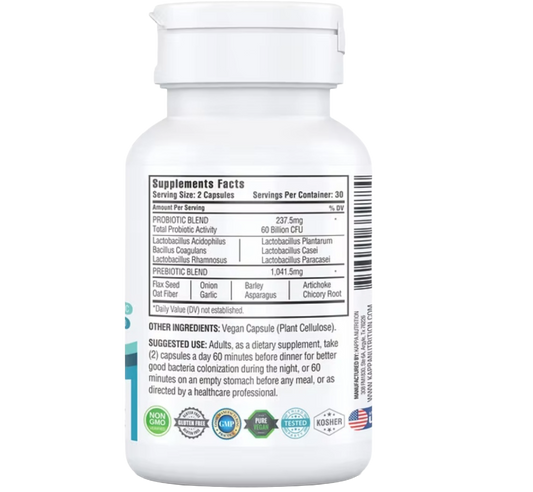 Probióticos Complejo Avanzado 14 en 1 con 60 Billones