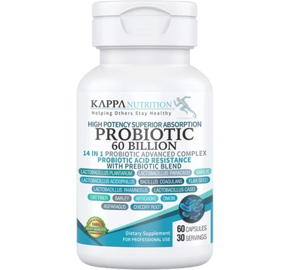 Probióticos Complejo Avanzado 14 en 1 con 60 Billones