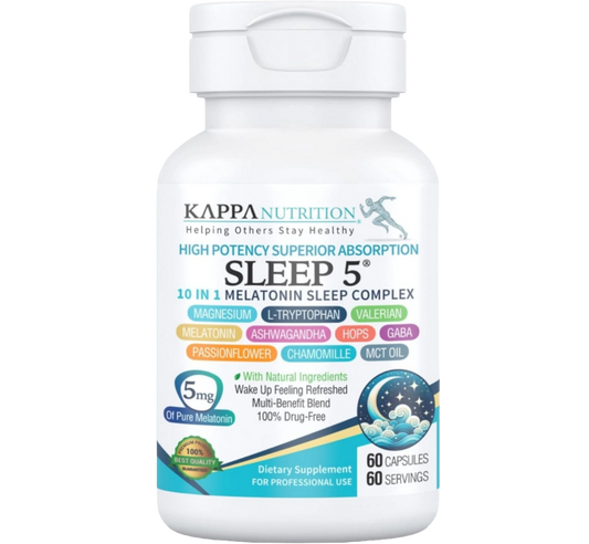 Sleep 5 mg Complejo Avanzado 10 en 1  (60 Cápsulas)